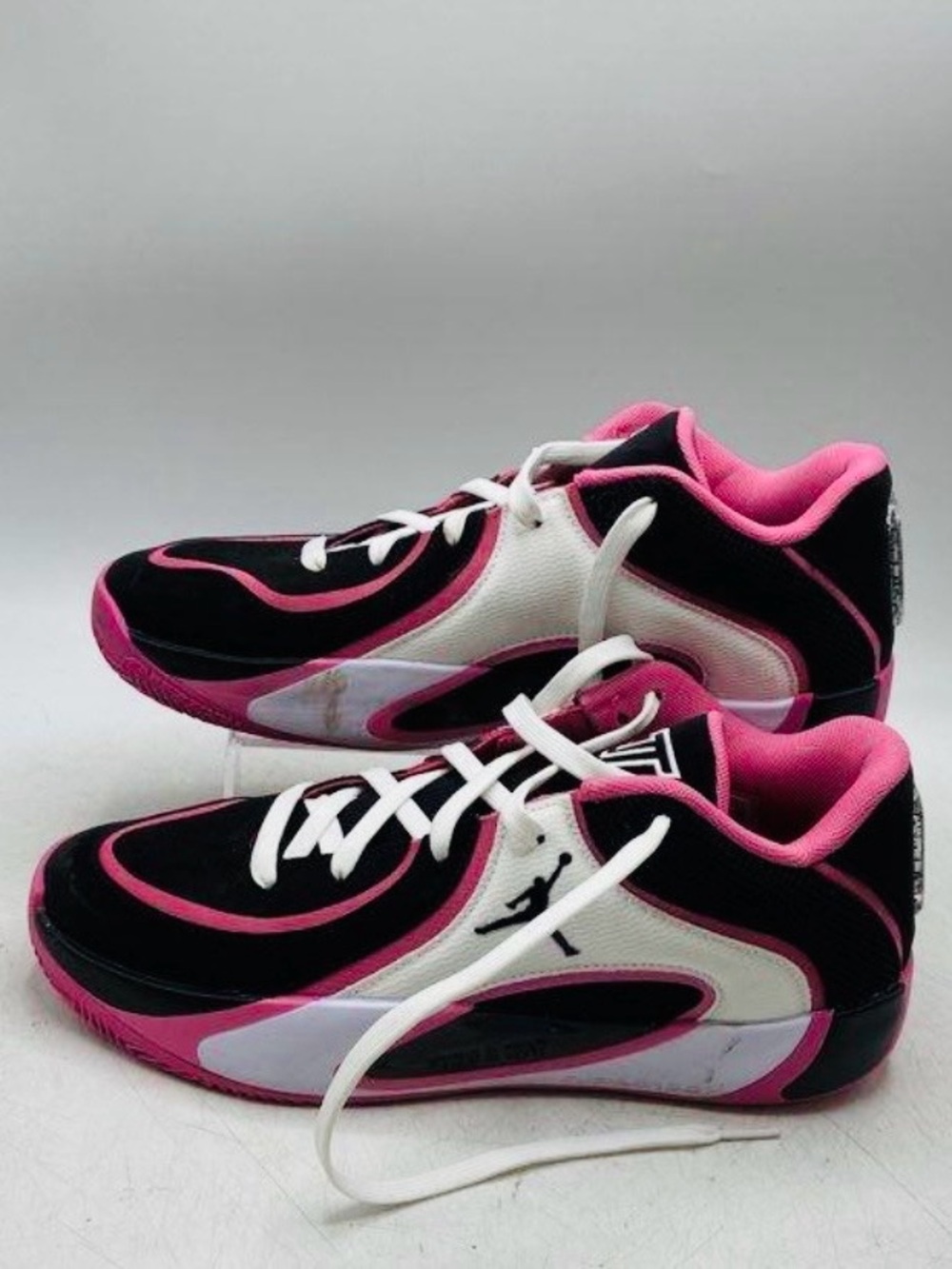 Jordan Pink, Black & White Women's Athletic Sneakers